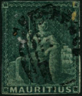 N°11 4p Vert - B - Mauritius (...-1967)