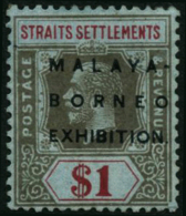 N°197 1d Noir Et Carmin S/azuré - TB - Malacca