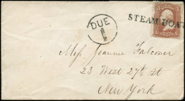 N°19 3c Rose S/lettre Taxée, Obl Bateau - TB - Sonstige - Amerika