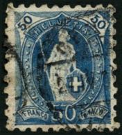 N°84 50c Bleu Dent 9 1/2 - TB - Other & Unclassified