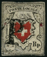 N°16 2 1/2 R Noir Et Rouge, Papier Légèrement Peluré - B - Andere & Zonder Classificatie