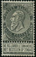 N°63 50c Gris, Signé Calves - TB - Other & Unclassified