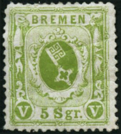 N°15 5s Vert-jaune, Pli De Gomme - B - Other & Unclassified