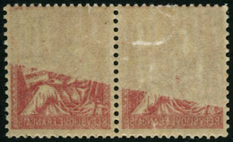 N°116b 10c Rouge, Paire Recto-verso Partiel - TB - Sonstige & Ohne Zuordnung