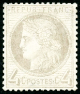 N°52 4c Gris, Signé Calves Et Brun - TB - 1871-1875 Ceres