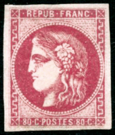 N°49a 80c Rose Clair - TB - 1870 Ausgabe Bordeaux