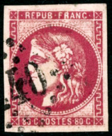 N°49 80c Rose, Signé Calves - TB - 1870 Ausgabe Bordeaux