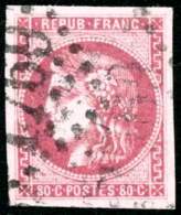 N°49 80c Rose - TB - 1870 Ausgabe Bordeaux