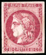 N°49 80c Rose - TB - 1870 Ausgabe Bordeaux