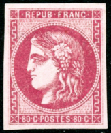 N°49 80c Rose - TB - 1870 Ausgabe Bordeaux