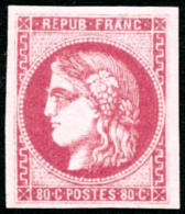 N°49 80c Rose - TB - 1870 Ausgabe Bordeaux