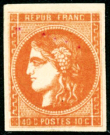 N°48 40c Orange - TB - 1870 Ausgabe Bordeaux