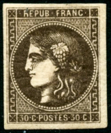 N°47 30c Brun Foncé - TB - 1870 Ausgabe Bordeaux