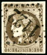 N°47 30c Brun - TB - 1870 Ausgabe Bordeaux