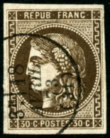 N°47 30c Brun, Obl CàD - TB - 1870 Ausgabe Bordeaux