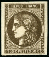 N°47 30c Brun - TB - 1870 Ausgabe Bordeaux