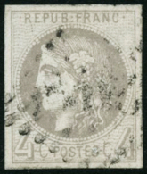 N°41B 4c Gris R2 - TB - 1870 Ausgabe Bordeaux