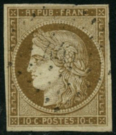 N°1 10c Bistre - TB - 1849-1850 Ceres