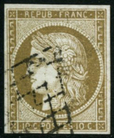 N°1b 10c Bistre-verdâtre - TB - 1849-1850 Cérès