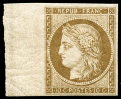 N°1F 10c Bistre-jaune, Réimp - TB - 1849-1850 Cérès