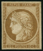 N°1F 10c Bistre-jaune, Réimp - TB - 1849-1850 Cérès