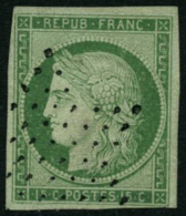 N°2 15c Vert - TB - 1849-1850 Cérès