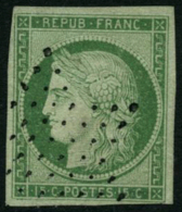 N°2 15c Vert - TB - 1849-1850 Ceres