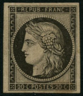 N°3F 20c Noir, Réimp - TB - 1849-1850 Cérès