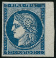 N°4d 25c Bleu, Réimp - TB - 1849-1850 Cérès