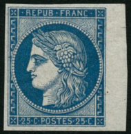 N°4d 25c Bleu, Réimp - TB - 1849-1850 Ceres