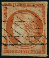 N°5 40c Orange, Signé Calves - TB - 1849-1850 Cérès