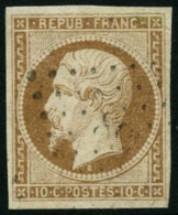N°9 10c Bistre - TB - 1852 Louis-Napoléon