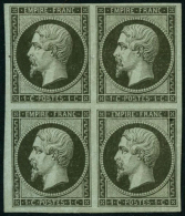 N°11 1c Olive, Bloc De 4 - TB - 1853-1860 Napoléon III.