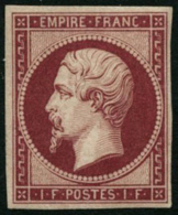 N°18d 1F Carmin, Réimp - TB - 1853-1860 Napoleon III