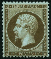 N°19b 1c Mordoré, Quasi SC, Signé Calves - TB - 1862 Napoleon III