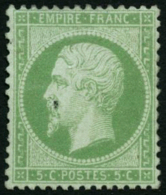 N°20 5c Vert, Quasi SC - TB - 1862 Napoleon III