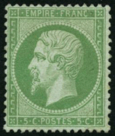 N°20 5c Vert - TB - 1862 Napoléon III.