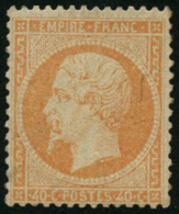 N°23 40c Orange S/paille - TB - 1862 Napoleon III