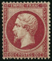 N°24 80c Rose, Quasi SC - TB - 1862 Napoleon III