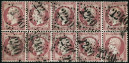 N°24 80c Rose, Bloc De 10 - TB - 1862 Napoléon III.