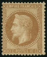 N°28A 10c Bistre, Type I - TB - 1863-1870 Napoléon III. Laure