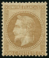 N°28B 10c Bistre, Type II - TB - 1863-1870 Napoléon III. Laure