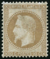 N°28B 10c Bistre, Type II - TB - 1863-1870 Napoleon III With Laurels