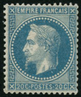 N°29B 20c Bleu, Type II Signé Roumet - TB - 1863-1870 Napoléon III. Laure