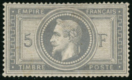 N°33 5F Empire, Fraicheur Postale, Plusieurs Signatures - TB - 1863-1870 Napoleon III With Laurels