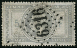 N°33 5F Empire, Obl GC 6316, Signé Brun - TB - 1863-1870 Napoléon III. Laure