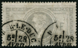 N°33 5F Empire - B - 1863-1870 Napoleon III Gelauwerd