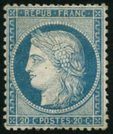 N°37 20c Bleu - TB - 1870 Beleg Van Parijs