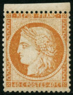 N°38 40c Orange - TB - 1870 Beleg Van Parijs