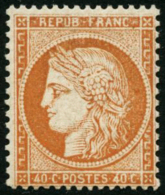 N°38 40c Orange - TB - 1870 Beleg Van Parijs